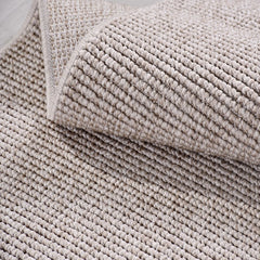 Bej Düz Polyester Makine Halısı