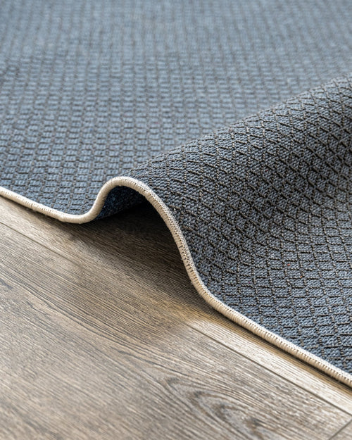 Kehlani Kahverengi Geometrik Polyester Şönil ve Pamuk Dijital Baskı Halı Crea
