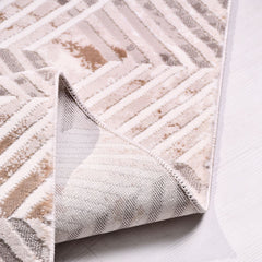 Kahverengi Modern Polyester Makine Halısı