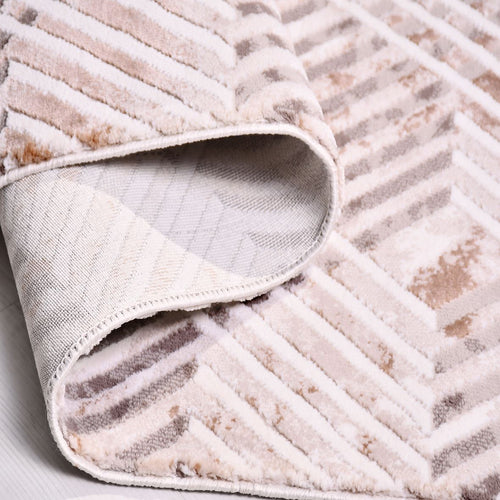 Kahverengi Modern Polyester Makine Halısı