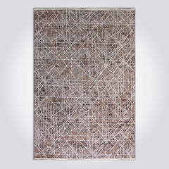 Kahverengi Modern Polyester Makine Halısı