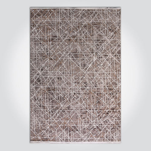 Kahverengi Modern Polyester Makine Halısı