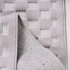 Gri Modern Polyester Makine Halısı