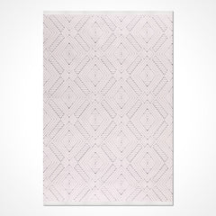 Krem Modern Polyester Makine Halısı