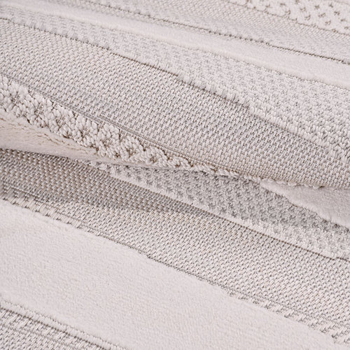 Krem Modern Polyester Makine Halısı