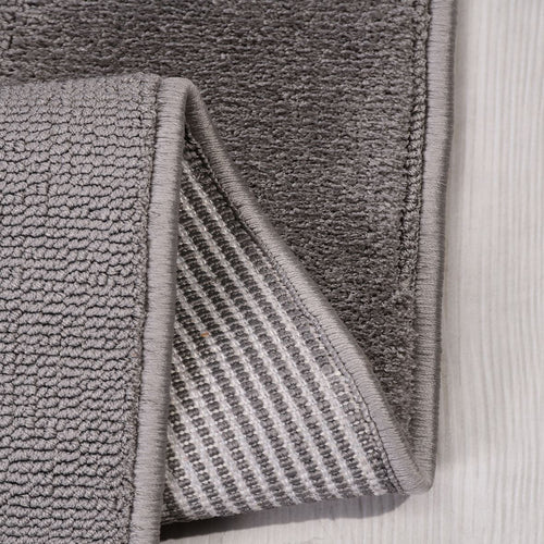 Gri Modern Polyester Makine Halısı