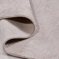 Krem Modern Polyester Makine Halısı