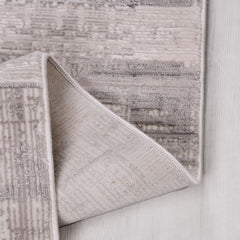 Gri Modern Akrilik Makine Halısı
