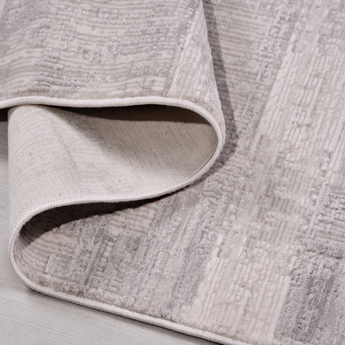 Gri Modern Akrilik Makine Halısı
