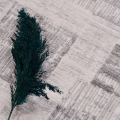 Gri Modern Akrilik Makine Halısı