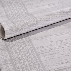 Gri Çerçeveli Akrilik Makine Halısı