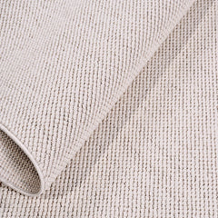 Beyaz Düz Polyester Makine Halısı