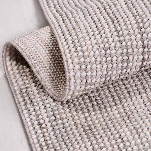 Krem Modern Polyester Makine Halısı
