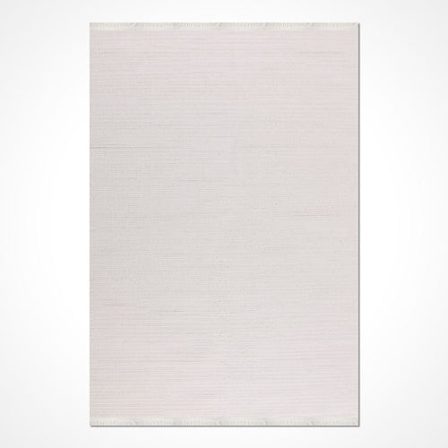 Beyaz Düz Polyester Makine Halısı
