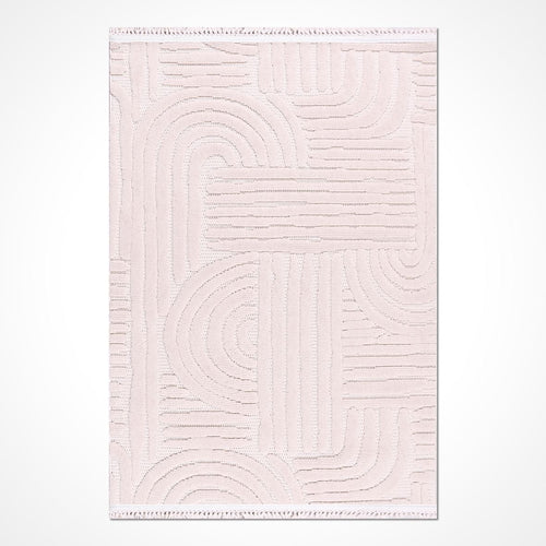 Krem Modern Sisal Makine Halısı
