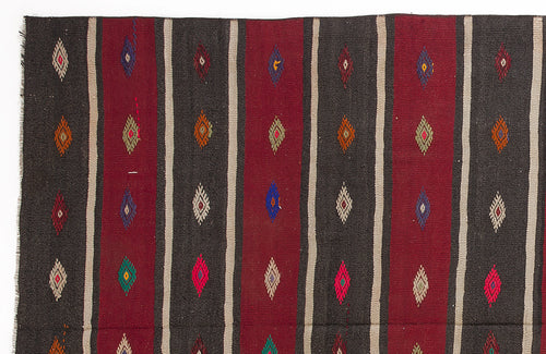 Girit Bej Çizgili Yün El Dokuma Halısı 165 x 307 Apex Unique