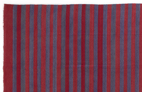 Girit Bej Çizgili Yün El Dokuma Halısı 145 x 335 Apex Unique