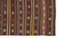 Girit Bej Çizgili Yün El Dokuma Halısı 165 x 330 Apex Unique