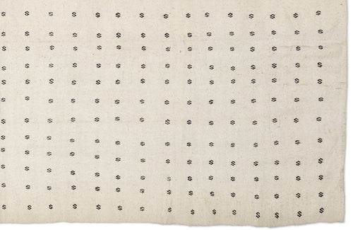 Girit Bej Figürlü Yün El Dokuma Halısı 147 x 291 Apex Unique