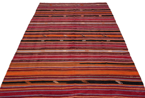 Girit Bej Çizgili Yün El Dokuma Halısı 168 x 315 Apex Unique