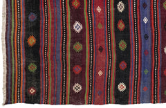 Girit Bej Çizgili Yün El Dokuma Halısı 185 x 350 Apex Unique