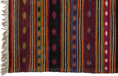 Girit Bej Çizgili Yün El Dokuma Halısı 180 x 343 Apex Unique