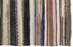 Girit Bej Çizgili Yün El Dokuma Halısı 175 x 338 Apex Unique