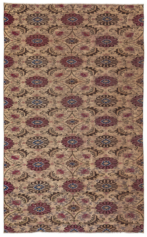 Atina Krem Eskitme Yün El Dokuma Halısı 158 x 253 Apex Unique