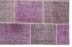 Teselya Mor Patchwork Yün El Dokuma Halısı 160 x 230 Apex Unique