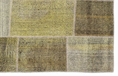 Teselya Pembe Patchwork Yün El Dokuma Halısı 160 x 230 Apex Unique