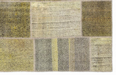 Teselya Sarı Patchwork Yün El Dokuma Halısı 160 x 230 Apex Unique
