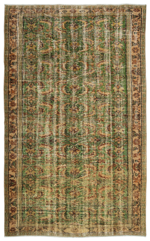 Atina Bej Eskitme Yün El Dokuma Halısı 178 x 291 Apex Unique