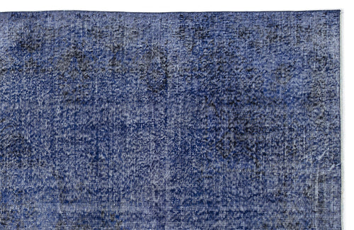 Atina Mavi Eskitme Yün El Dokuma Halısı 190 x 302 Apex Unique