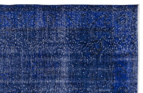 Atina Mavi Eskitme Yün El Dokuma Halısı 189 x 318 Apex Unique