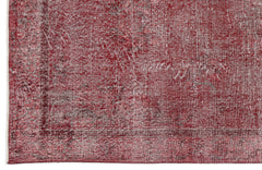 Atina Kırmızı Eskitme Yün El Dokuma Halısı 165 x 306 Apex Unique