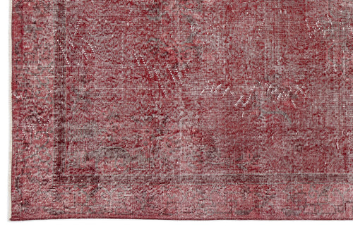 Atina Kırmızı Eskitme Yün El Dokuma Halısı 165 x 306 Apex Unique