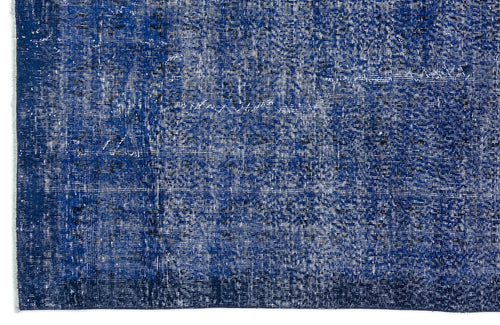 Atina Mavi Eskitme Yün El Dokuma Halısı 188 x 295 Apex Unique