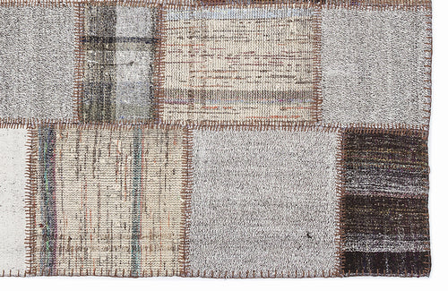 Teselya Kahverengi Çizgili Yün El Dokuma Halısı 160 x 230 Apex Unique