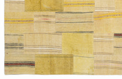 Teselya Sarı Patchwork Yün El Dokuma Halısı 160 x 230 Apex Unique