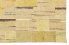 Teselya Sarı Patchwork Yün El Dokuma Halısı 160 x 230 Apex Unique