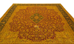 Epir Sarı Eskitme Yün El Dokuma Halısı 285 x 387 Apex Unique
