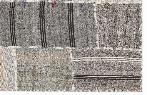 Teselya Bej Çizgili Yün El Dokuma Halısı 160 x 230 Apex Unique