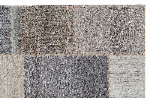 Teselya Bej Çizgili Yün El Dokuma Halısı 160 x 230 Apex Unique