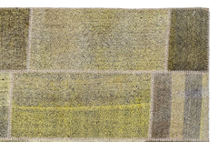 Teselya Sarı Patchwork Yün El Dokuma Halısı 160 x 230 Apex Unique