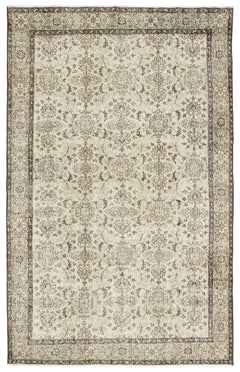 Atina Bej Eskitme Yün El Dokuma Halısı 188 x 296 Apex Unique