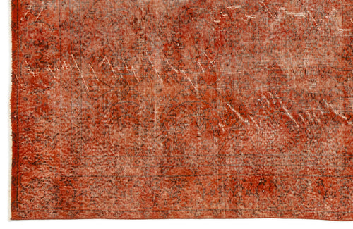 Atina Turuncu Eskitme Yün El Dokuma Halısı 197 x 285 Apex Unique