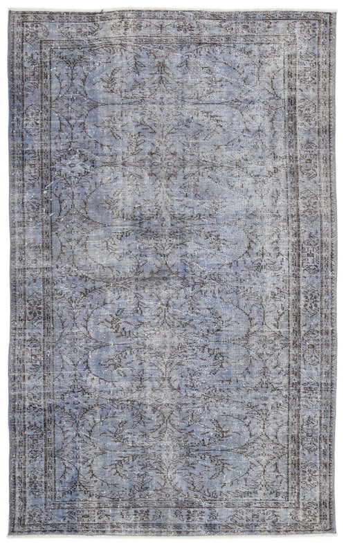 Atina Mavi Eskitme Yün El Dokuma Halısı 176 x 284 Apex Unique
