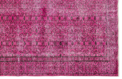 Atina Pembe Eskitme Yün El Dokuma Halısı 171 x 286 Apex Unique