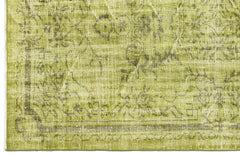 Atina Sarı Eskitme Yün El Dokuma Halısı 158 x 262 Apex Unique