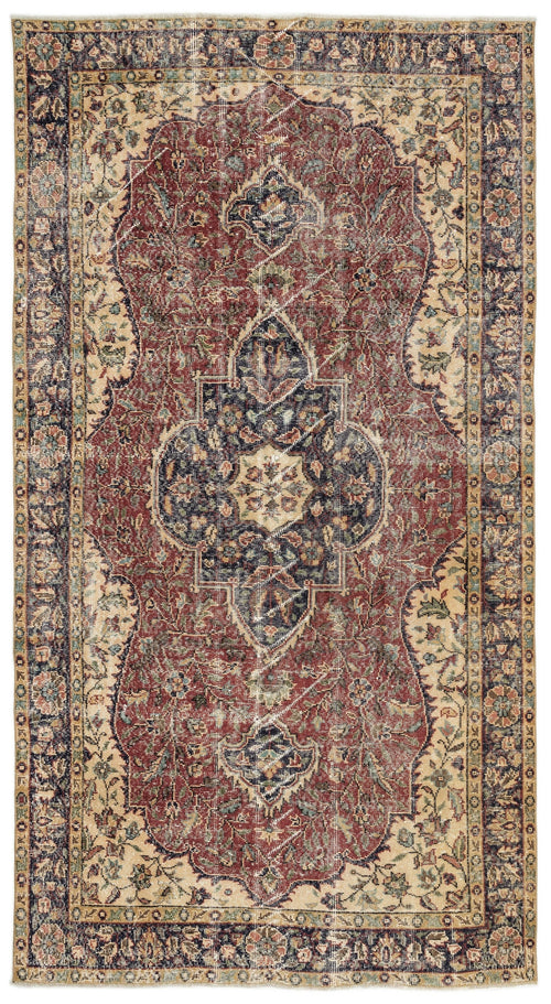 Atina Bordo Klasik Yün El Dokuma Halısı 156 x 292 Apex Unique